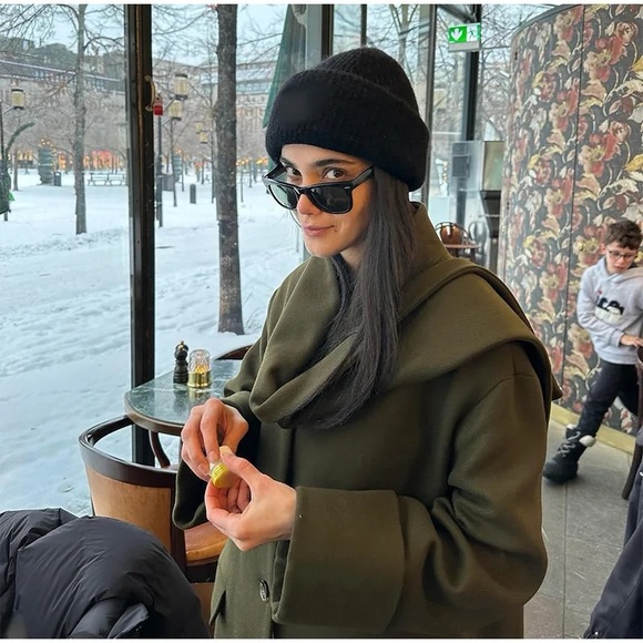 Zara Wool Scarf Coat - Picture 13 of 16